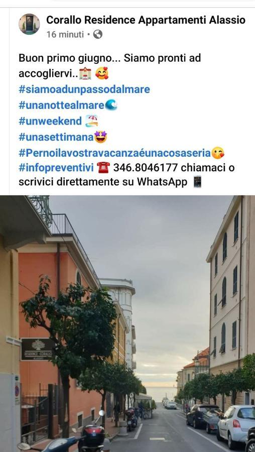Residence Corallo Alassio Eksteriør billede